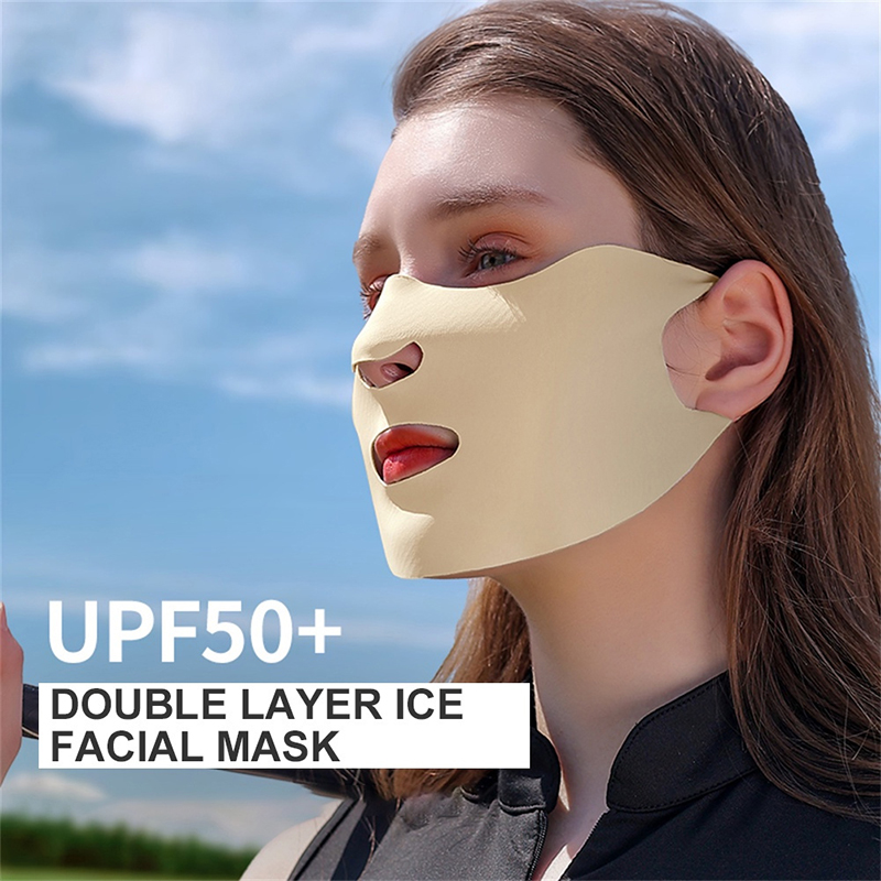 Ice Silk Sunscreen Mask Female - đánh giá và giá Sports Mask Breathable