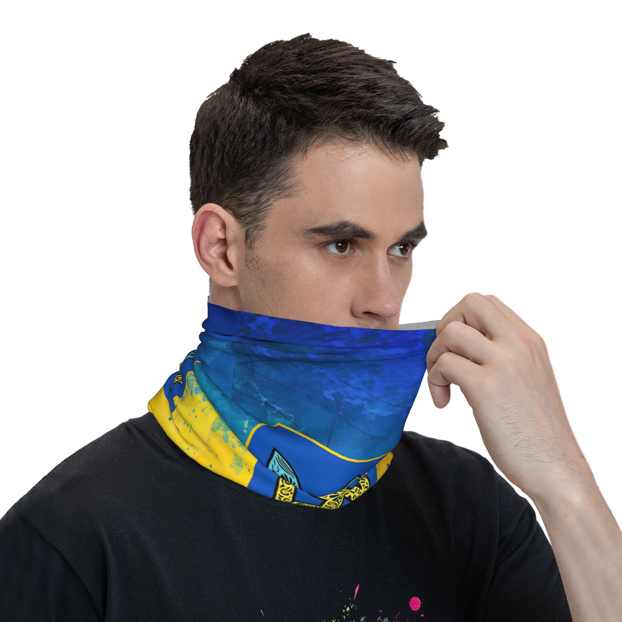 Ukrainian Tricolor Emblem Bala - đánh giá và giá Neck Gaiter Face Cover