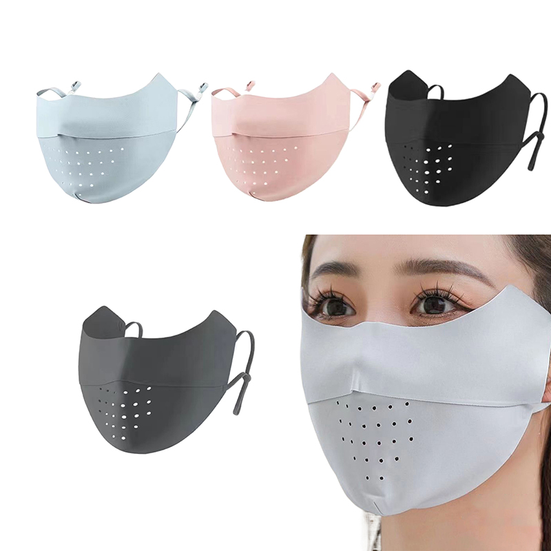 Ice Silk Face Mask UV Sun Prot - đánh giá và giá Sports Mask Breathable